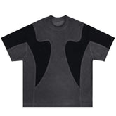 Black And Gray Color Oversized T-Shirt